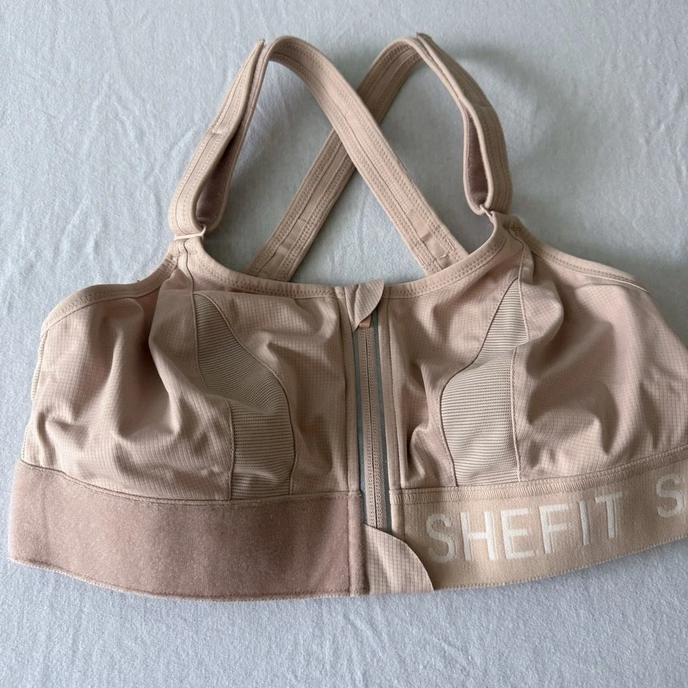 SHEFIT ULTIMATE Sandstorm Luxe Sports Bra Support Workout Fitness Activewear L
